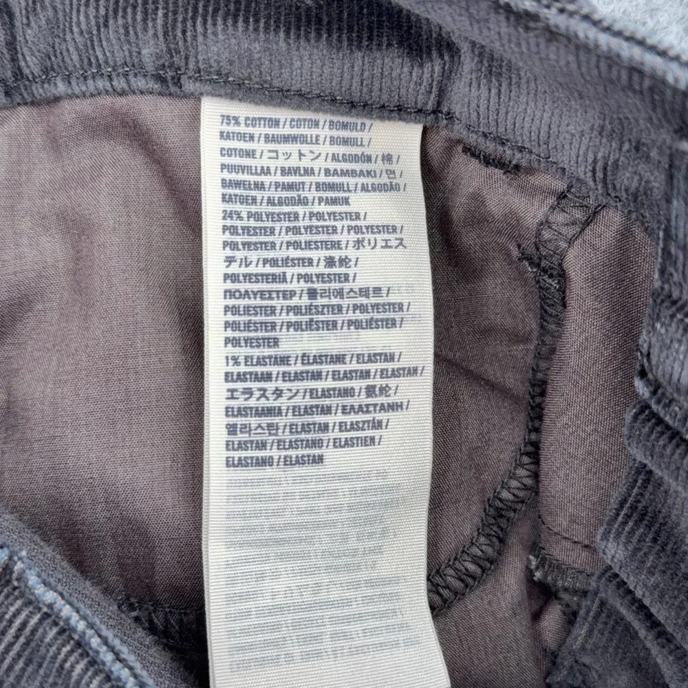 Abercrombie Kids Corduroy Pants Boys‎ 12 Slim Cotton Blend Dark Gray